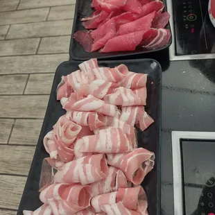 Pork belly and meat