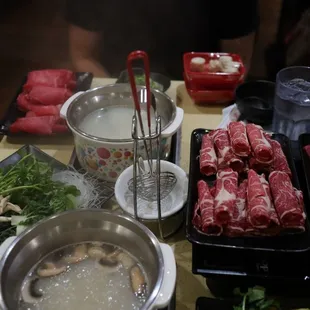 a variety of ingredients