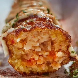 Lobster corn dog (interior)