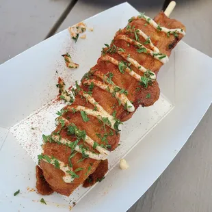 Lobster corn dog IG @eatswithmarisa