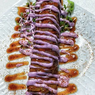 Weekend special - Kalua Pig Corndog w/Ube Bbq Sauce