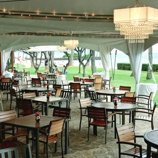 Tent Lighting ~ Crystal Faux Beaded Chandelier ~ Plumeria Restaurant at the Kahala Hotel &amp; 
Resort