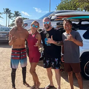 Myself with Mr. and Mrs. Kimo and coach Mike!