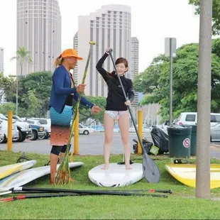 Paddle Board Lesson Ala Moana Beach Park,Hawaii