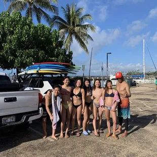 Kimo&apos;s car is in the first stall next to the 2 palm trees, Ala Moana Bowls parking lot.