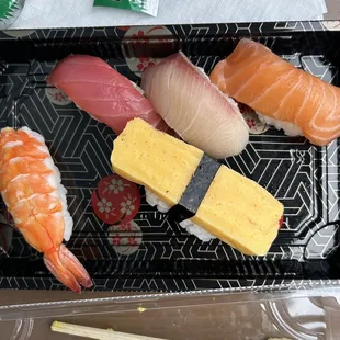 sashimi, sushi, sushi and sashimi, food