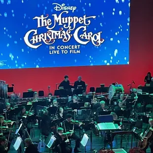 HSO played the music prices within Disney's Muppet Christmas Carol. Created a joy for all families and all age groups.