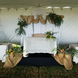 Sweetheart table we did for Shin &amp; Justin