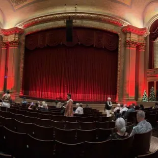 the stage and auditorium