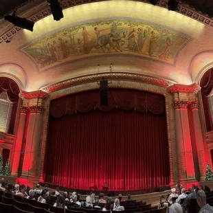 the stage and auditorium