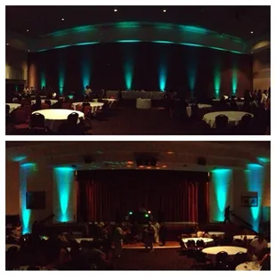 Did some uplighting for a wedding reception here... Contact me for your event today! Djjunbuggjax@yahoo.com =)