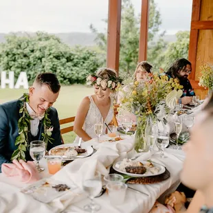 Reception on the lanai photo by Michelle C Photography