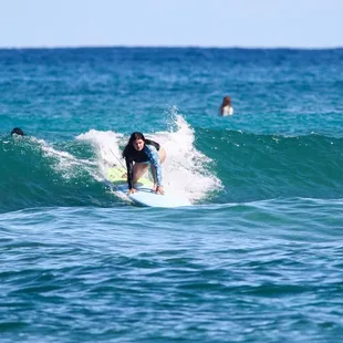 On my 2nd day, Betty, a local surf photographer, was able to capture me catch a wave