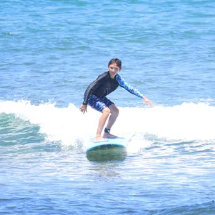 Zenji is learning to turn on the wave and doing it in style.