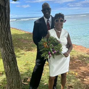 Nani, married us yesterday on Magic Island! What a wonderful and memorable experience!