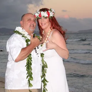 8/5/18 wedding on Ewa Beach. Photo credit goes to Marty from Five-O Photo