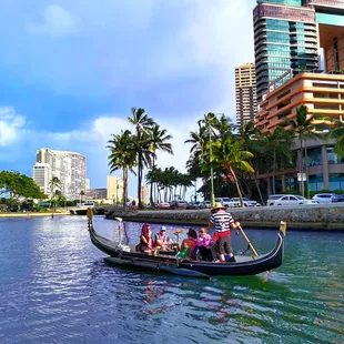 Waikiki Gondola on the Ala Wai Canal.