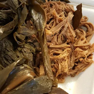 Lau lau &amp; kalua pork...no rice or mac.