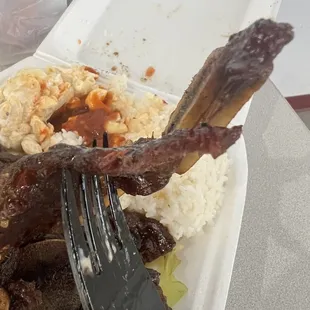 Spare rib plate