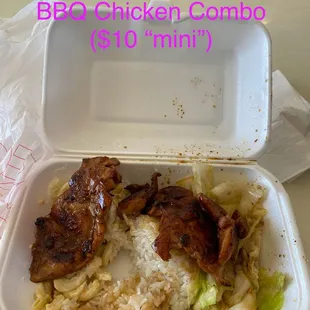 BBQ Chicken Combo (mini, $10)
