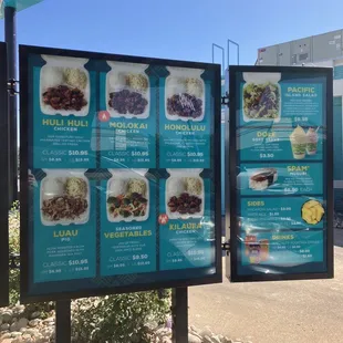 Menu. Prices raised. Portions still good. 10/21