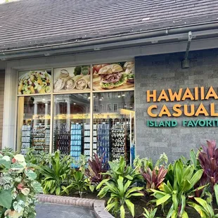 the front of a restaurant