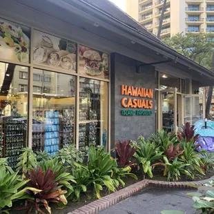 the front of the store