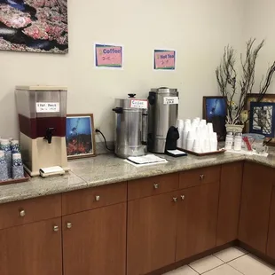 Free refreshments! This store exemplifies the ALOHA spirit