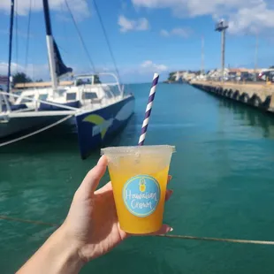 Lilikoi and pineapple juice