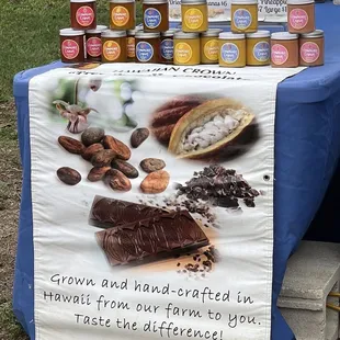 a display of various products