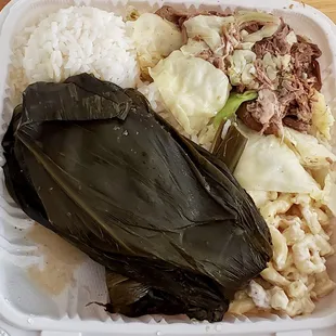 Lau lau and Kalua pork plate