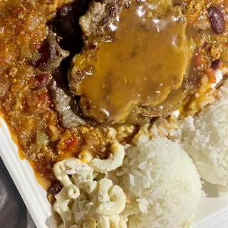 B. Chili Mixed Plate Lunch