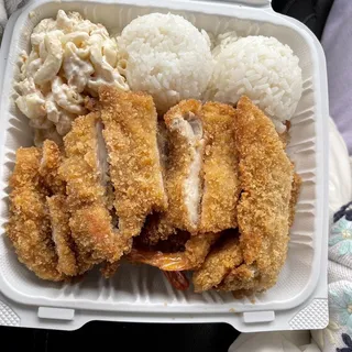 D. Seafood Combo Plate Lunch