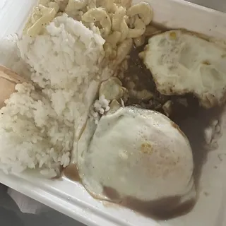 E. Loco Maco Plate Lunch