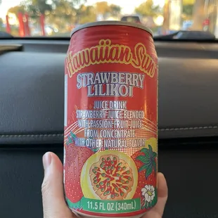 a can of strawberry kiwi juice