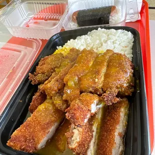 Chicken Curry w Spam Musub.