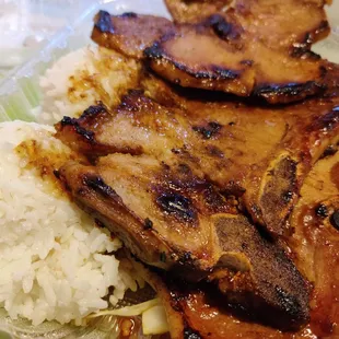 Teriyaki pork chops