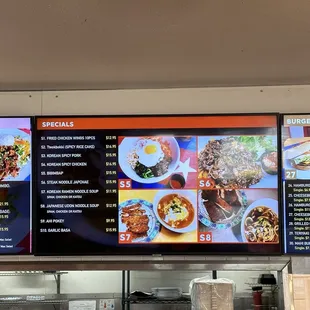 ramen and noodles, menu