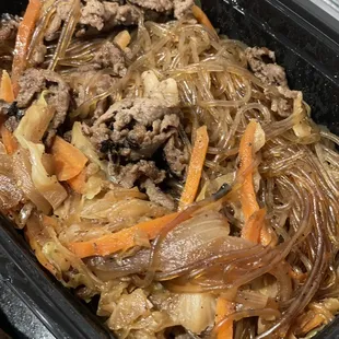 S6. Steak Noodle Japche (takeout)