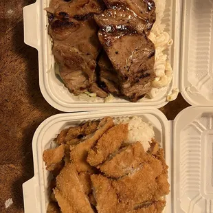 Chicken Katsu and Bbq Chicken