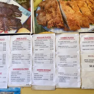 Menu/prices as of October 2022.