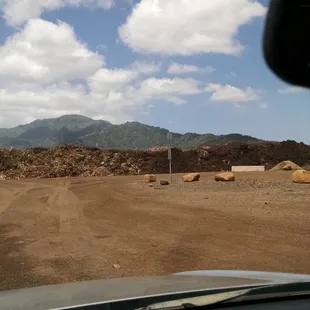 dirty and dusty - mounds and mounds of all kinds of dirt and mulch