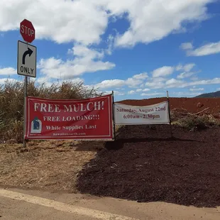 Free Mulch and loading today! BYOT!
