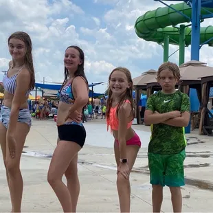 This is my at Hawaiian falls with my sis, brother, and sis friend! I am the 3rd girl going L to R
