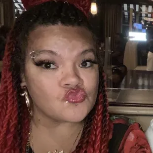 This lady worked there and slap boxed me