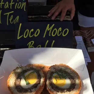 Loco moco ball! Try it!