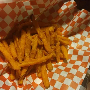 a basket of french fries