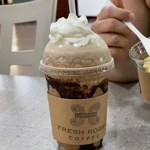 The mocha Kona freeze.