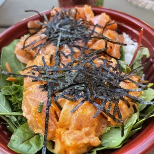 Spicy &amp; Garlic Salmon Bowl