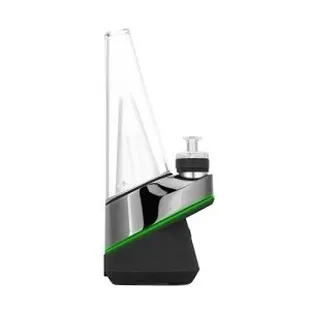 This is the new Puffco bong. It is a push button dabber.